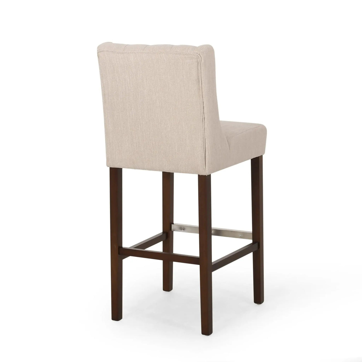 Solstara Upholstered Dining Barstool with Button Tufted and Wing Back by HouseOfZazla