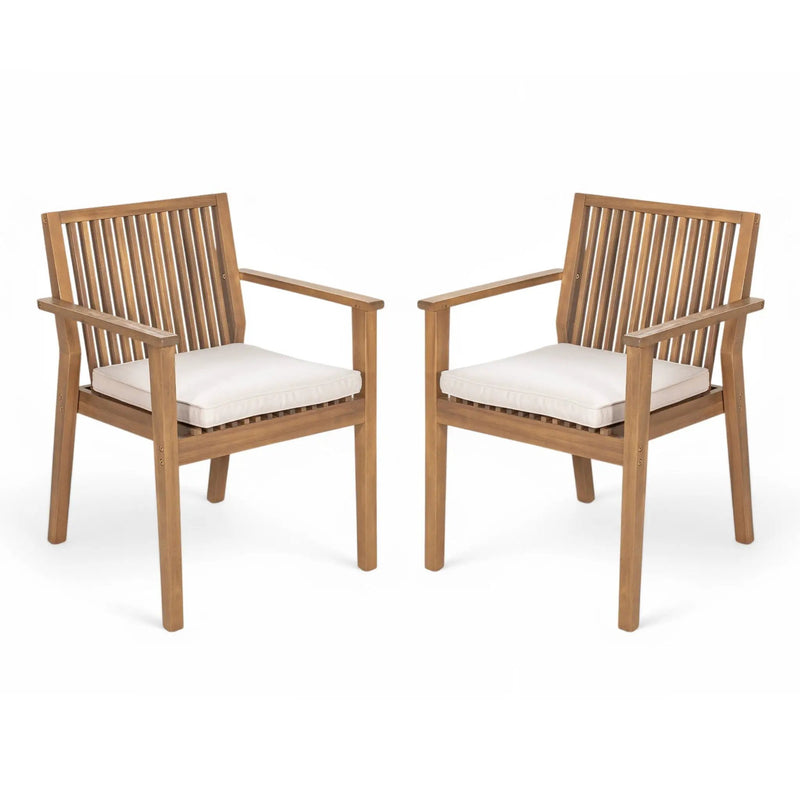 Patio Dining Chair, Comfortable Waterproof Seating (Set of 2) by HouseOfZazla