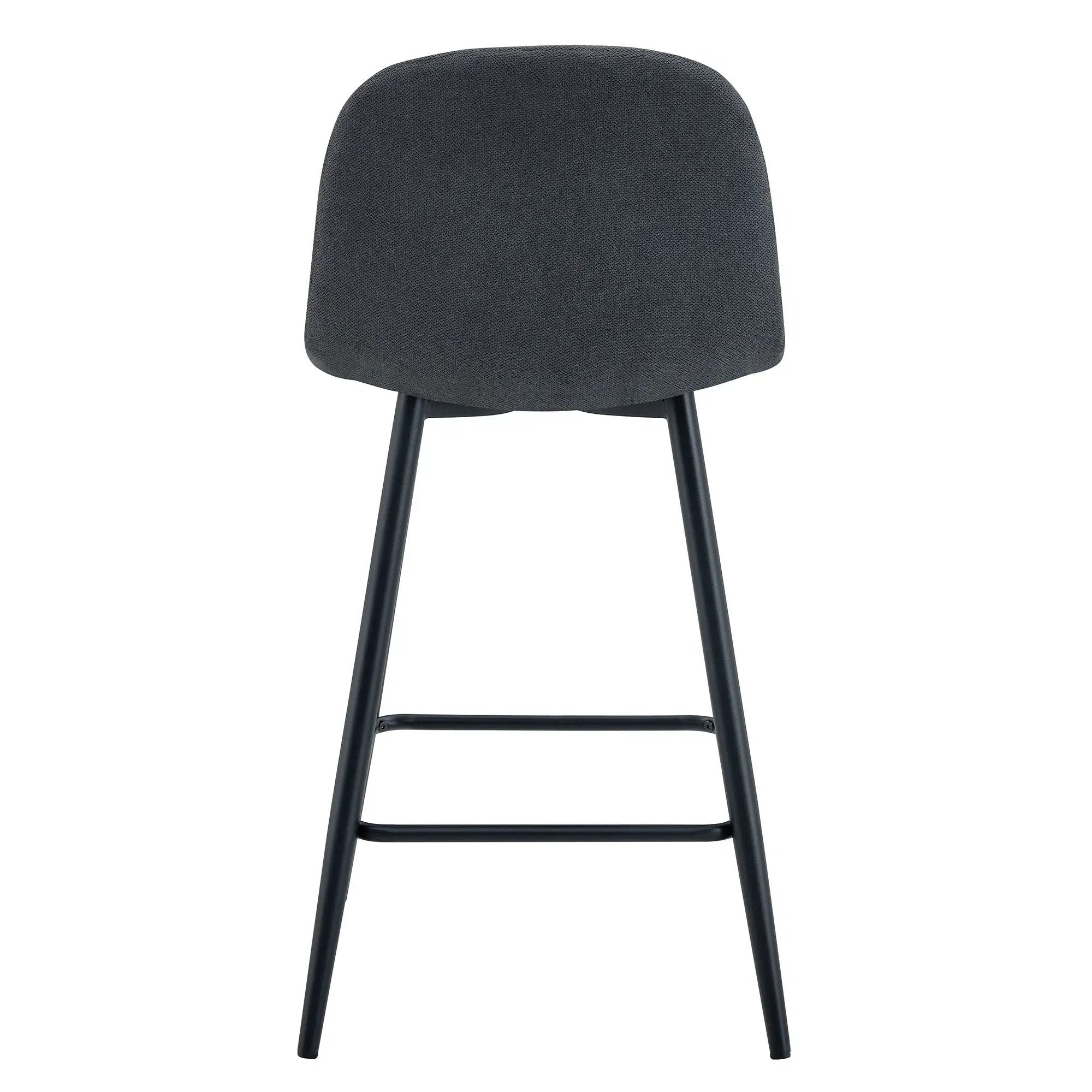 Modern Bar Chair Rounded Backrest (Set of 2)