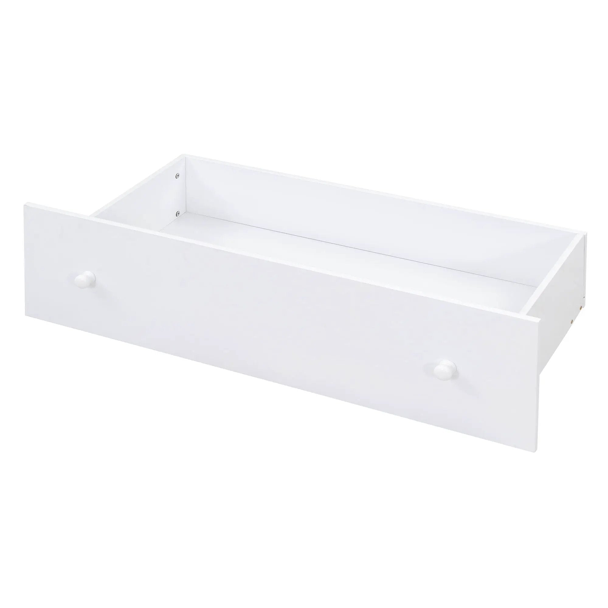 Loft Platform Bed With 7 Drawers And Full Guardrails, Modern L Shaped Space Savin by HouseOfZazla
