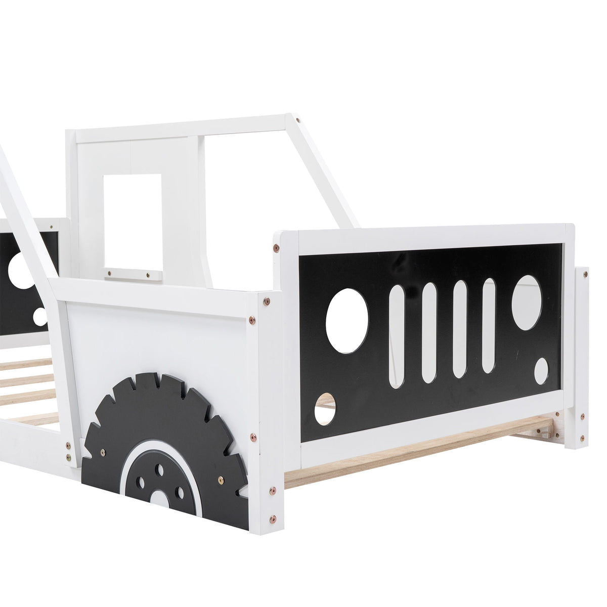 Classic Car Shaped Platform Bed with Wheels - Twin or Full Size, photo 21 of 40