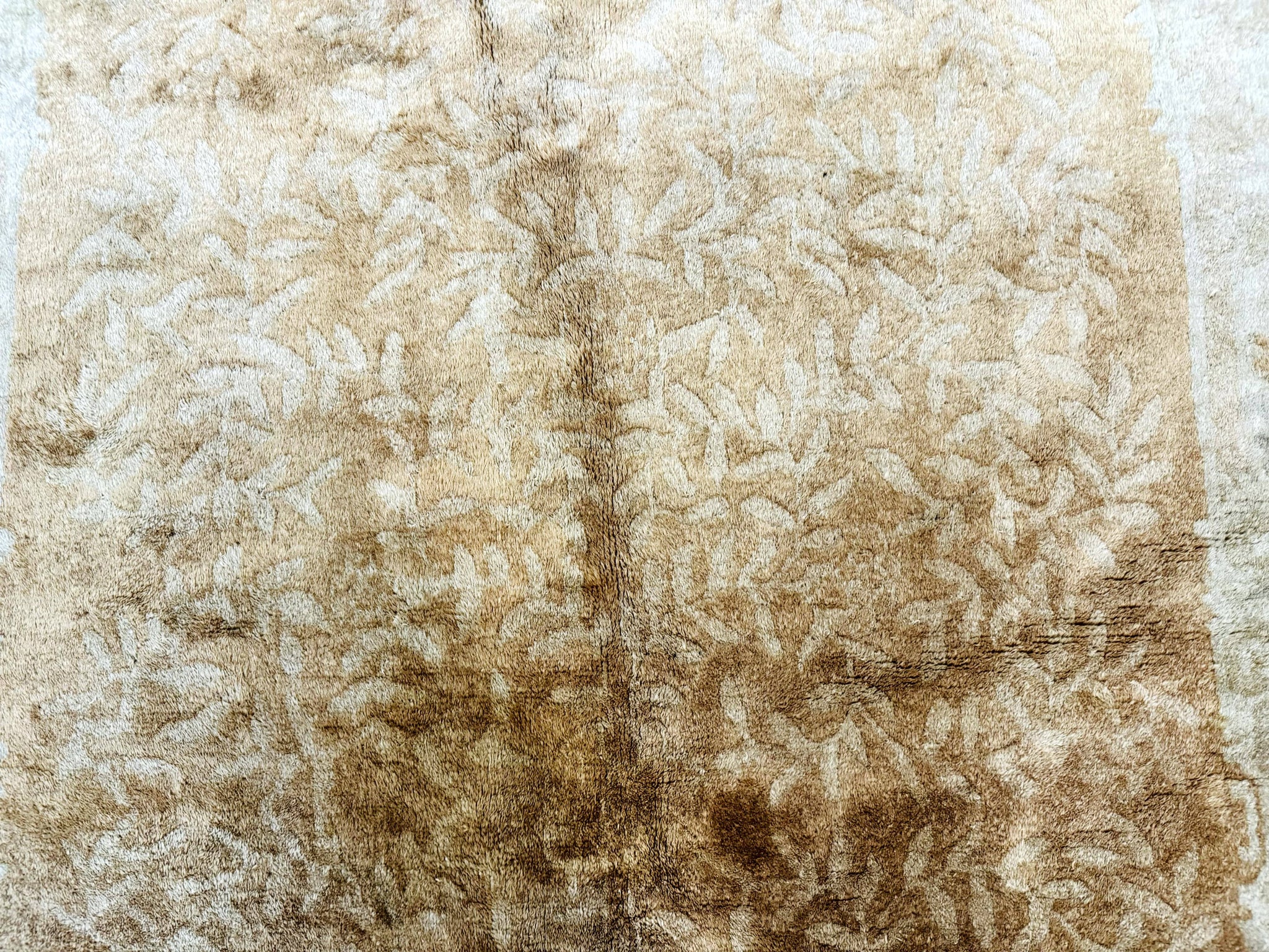 Chinese Peking Rug 5x7, Golden-Tan, Vintage Chinese Wool Carpet by Jewel Rugs