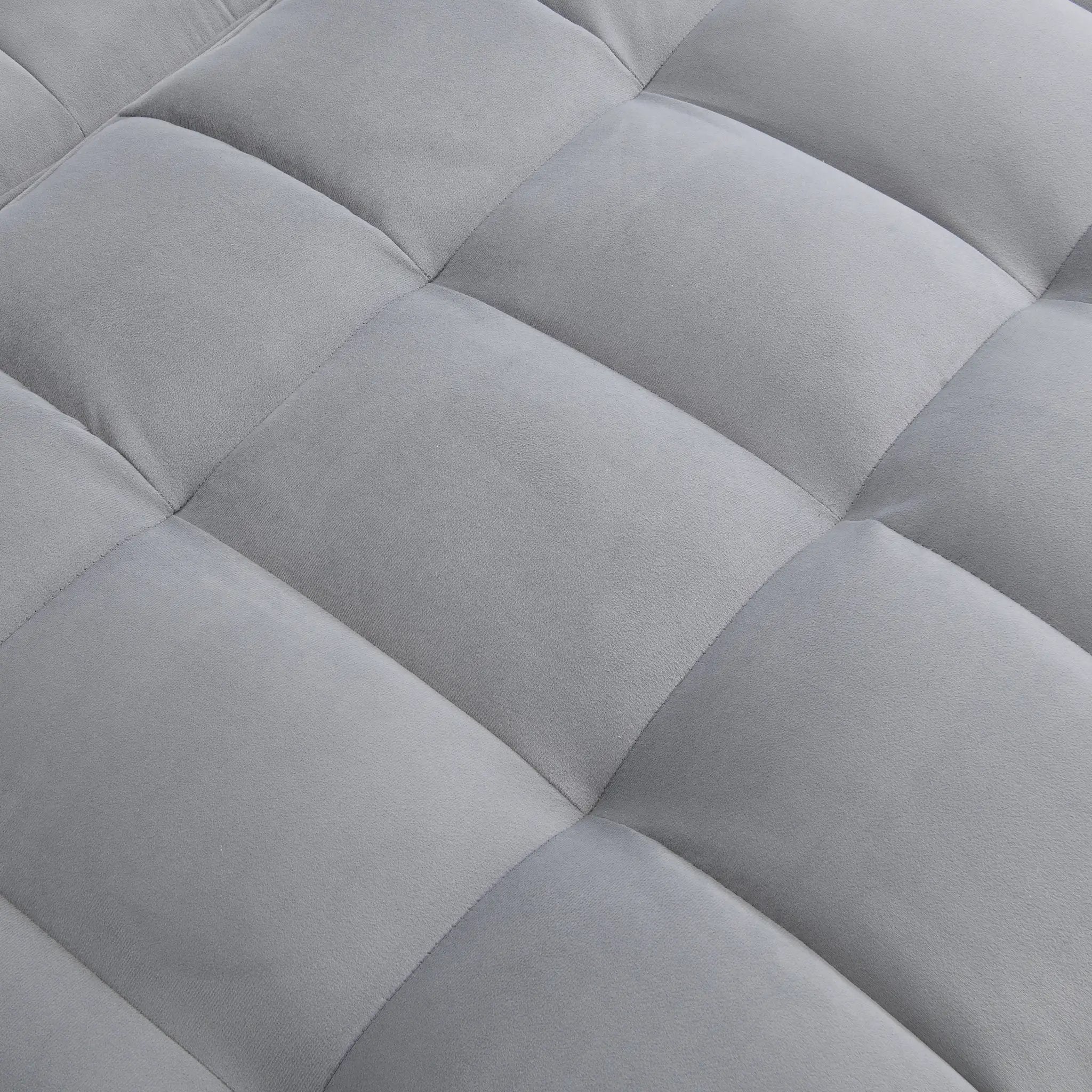 Modern Velvet Loveseat Futon Sofa Couch with Pullout Bed by HouseOfZazla