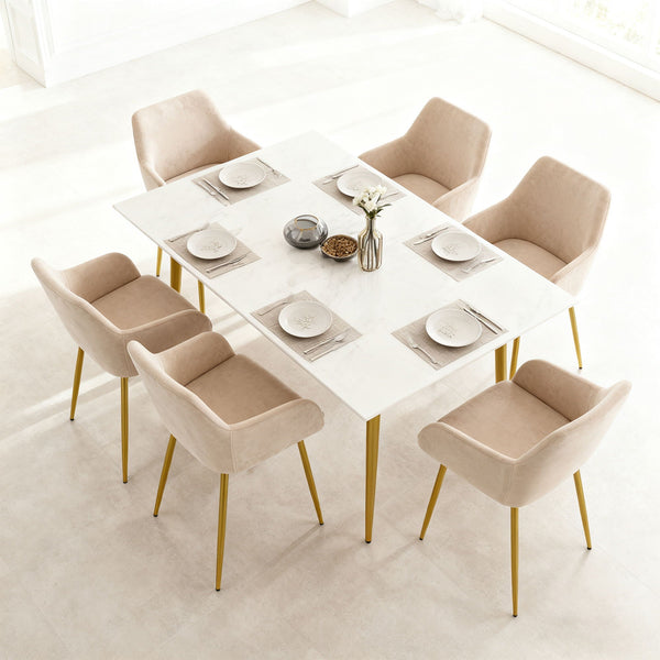 Dining Chair Set For Dining Rooms (Set of 2) - Beige, photo 2 of 7