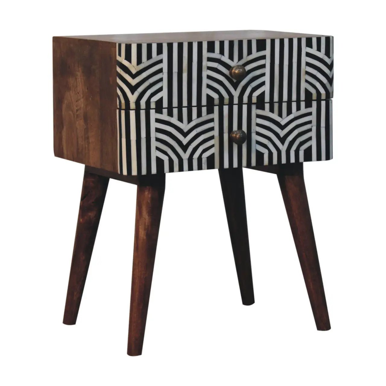 Edessa Bone Inlay Bedside by Unique Piece Furniture