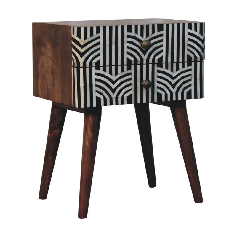 Edessa Bone Inlay Bedside by Unique Piece Furniture