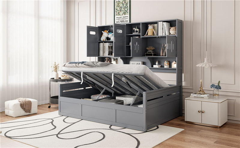 Daybed With All-In-One Cabinet And Shelf by HouseOfZazla