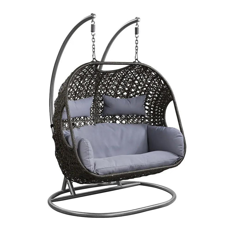 Vasant - 52" Hanging Chair - Fabric & Wicker by Unique Piece Furniture