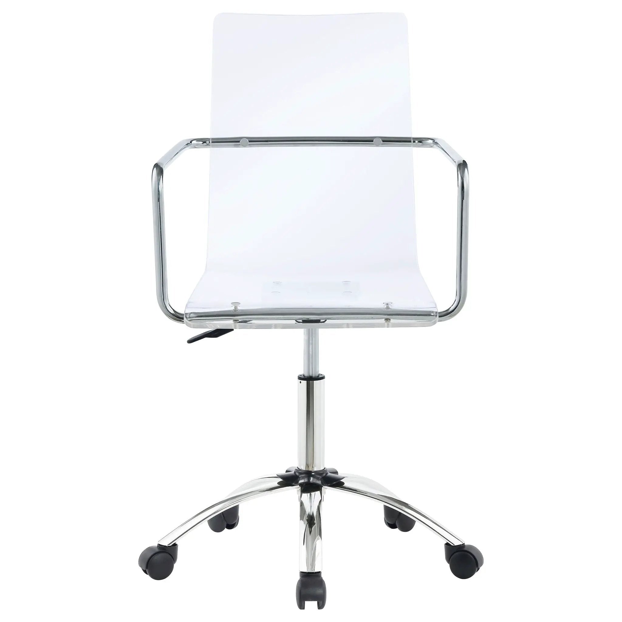 Amaturo Acrylic Adjustable Home Office Desk Chair Clear by Unique Piece Furniture