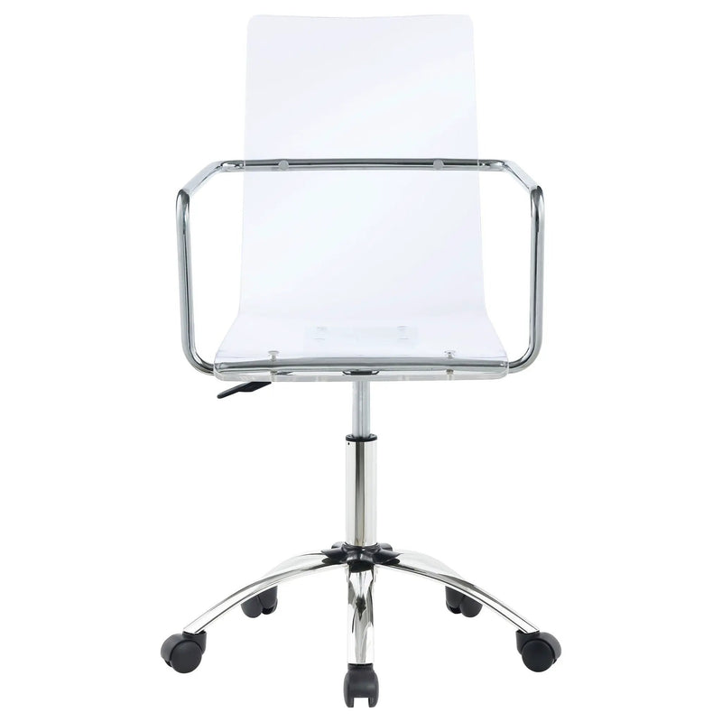 Amaturo Acrylic Adjustable Home Office Desk Chair Clear by Unique Piece Furniture