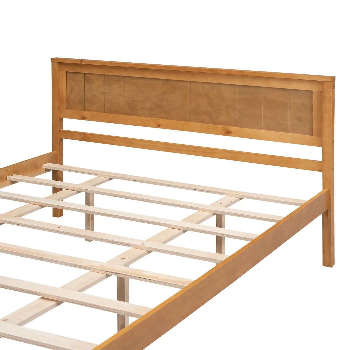 Platform Bed Frame With Headboard by HouseOfZazla