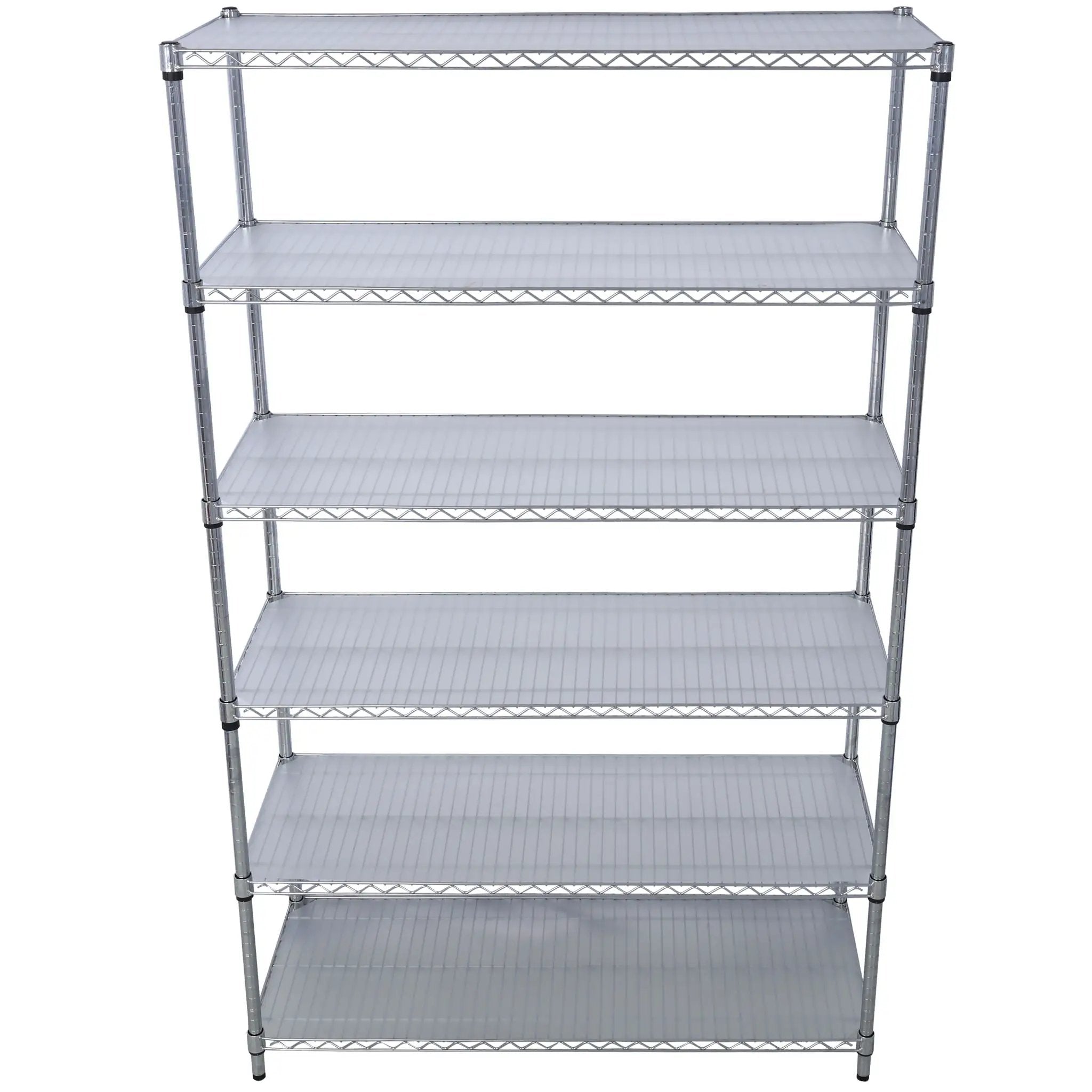 6 Tier 6000Lbs Capacity Nsf Metal Shelf Wire Shelving Unit, Heavy Duty Adjustable Storage Rack With Wheels & Shelf Liners For Commercial Grade Utility Steel Storage Rack by HouseOfZazla
