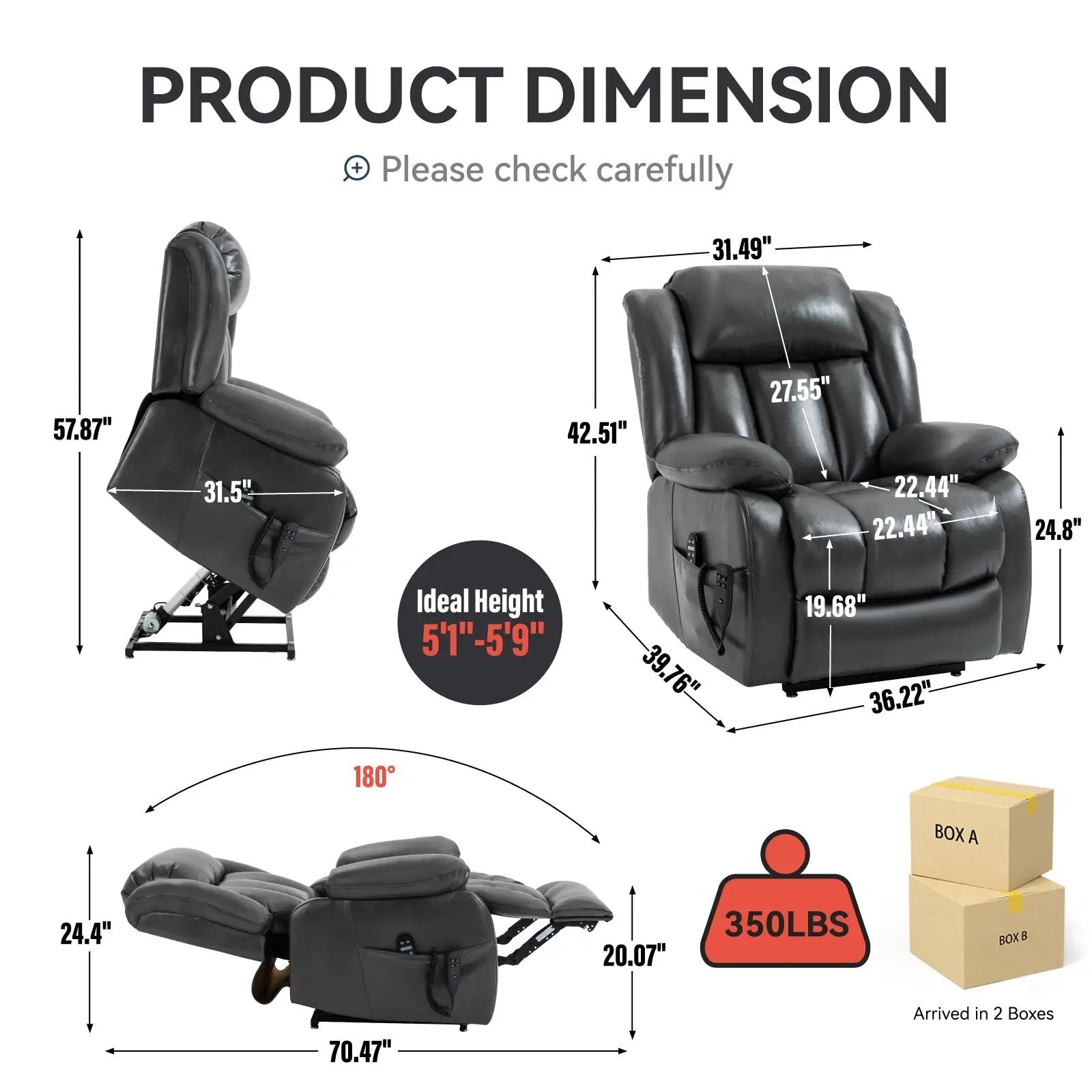 Dual Motor Electric Recliner Chair by HouseOfZazla