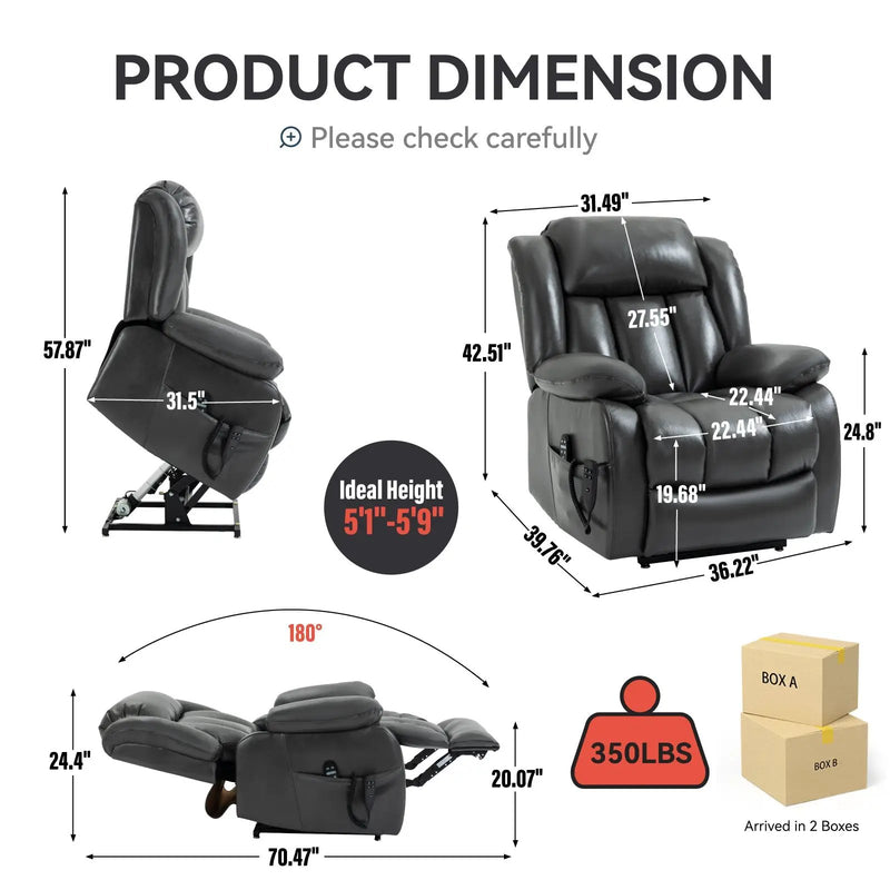 Dual Motor Electric Recliner Chair by HouseOfZazla