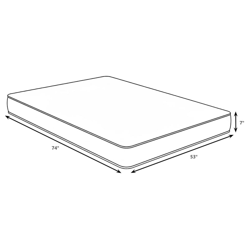 Quimby 7-inch Full Innerspring Quilted Foam Mattress by Unique Piece Furniture