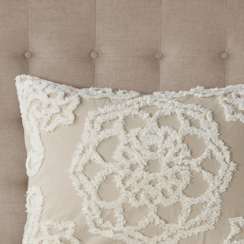 Full/Queen 3 Piece Tufted Cotton Duvet Cover Set by HouseOfZazla