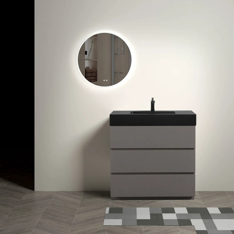 Alice - Bathroom Vanity With Sink, Large Storage Freestanding Bathroom Vanity For Modern Bathroom, One-Piece Sink Basin Without Drain And Faucet by Unique Piece Furniture