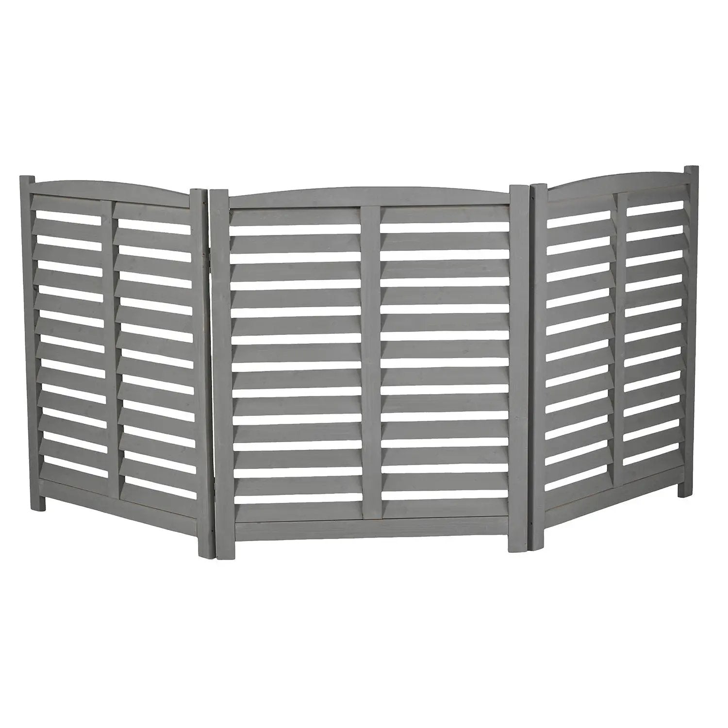 3 Panel Outdoor Wooden Air Conditioner Fence by HouseOfZazla
