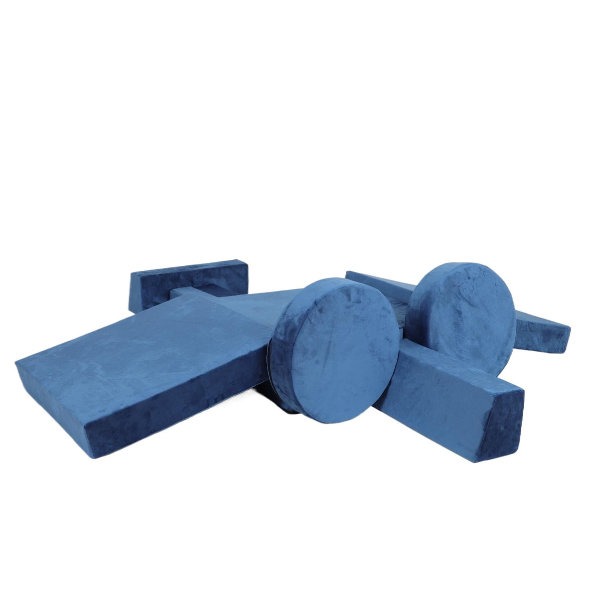 14pcs Kids Modular Play Couch with Soft Foam - Blue or Brown+Beige Gray,Grey, photo 6 of 10