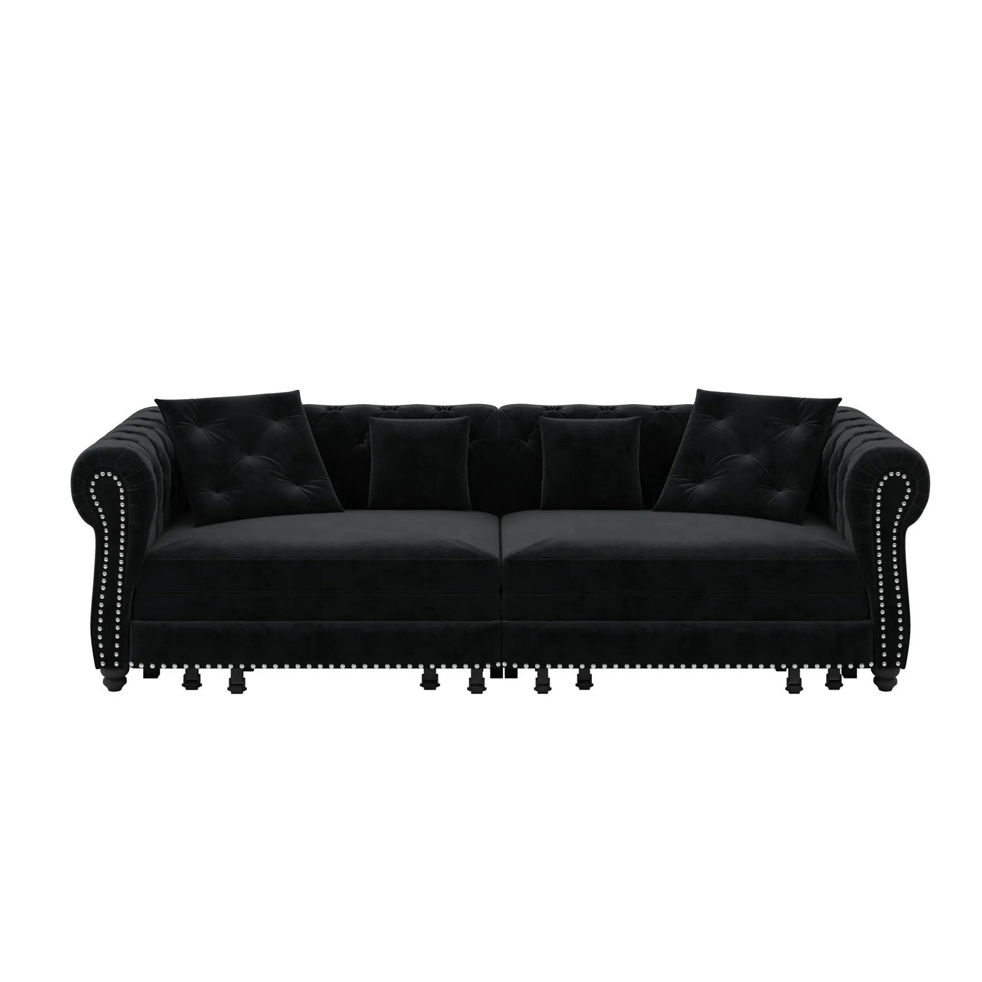 3 In 1 Convertible Sleeper Sofa Bed With Movable Ottoman by HouseOfZazla