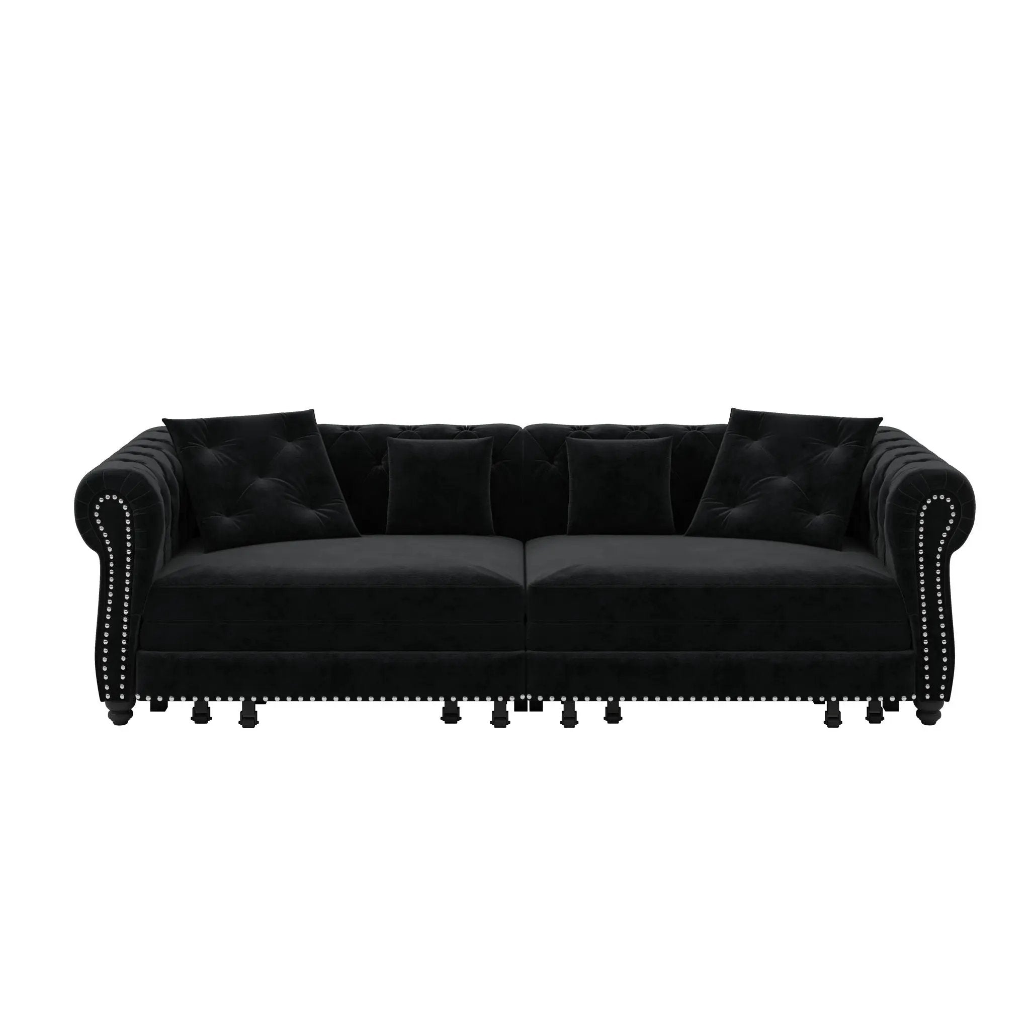 3 In 1 Convertible Sleeper Sofa Bed With Movable Ottoman by HouseOfZazla