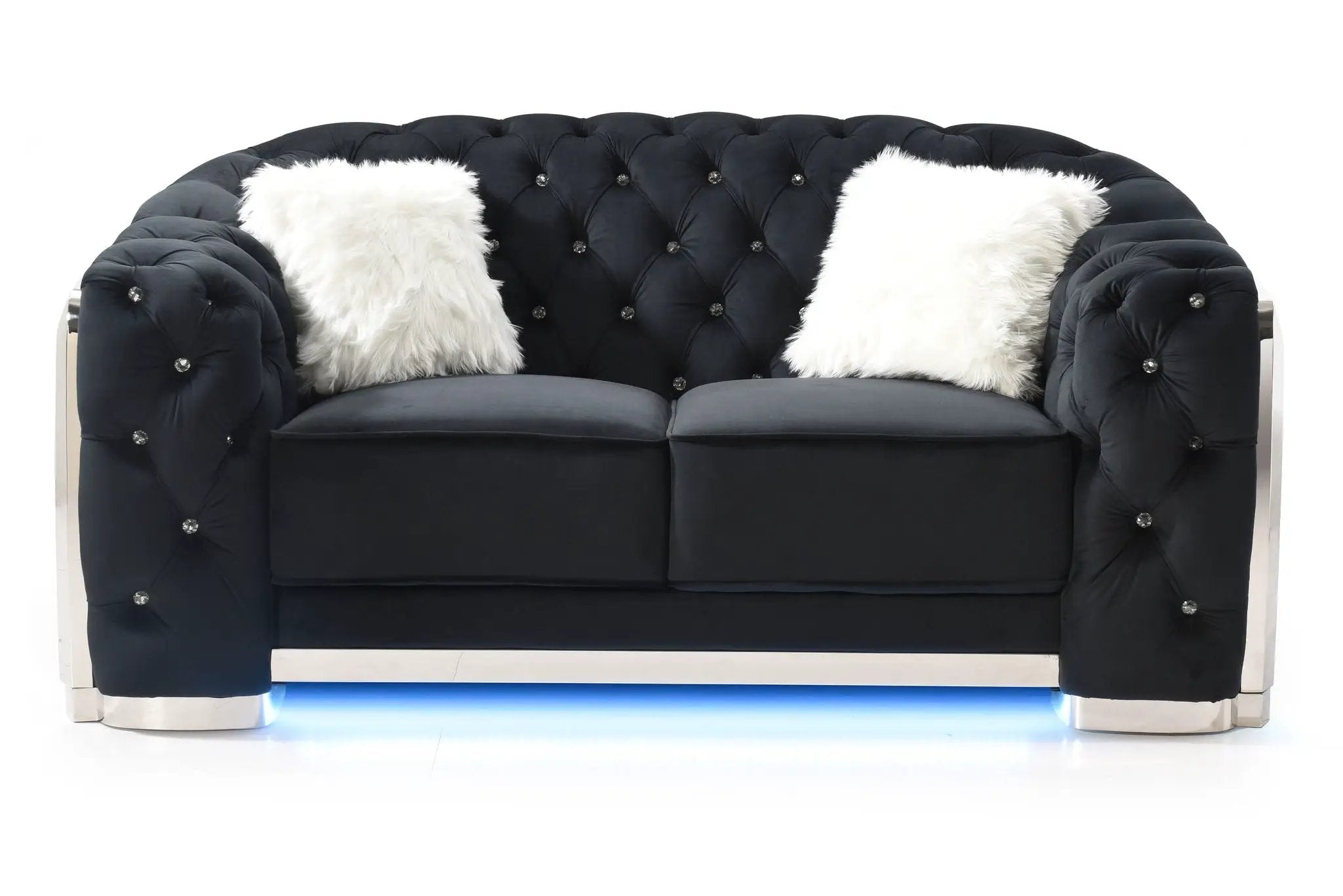 Loveseat With Flared Arms by Unique Piece Furniture
