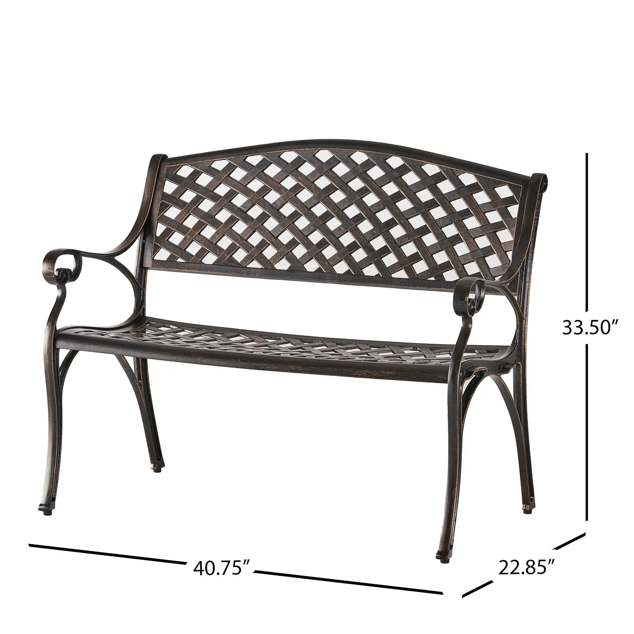 Spencer - Cast Bench - Copper by HouseOfZazla