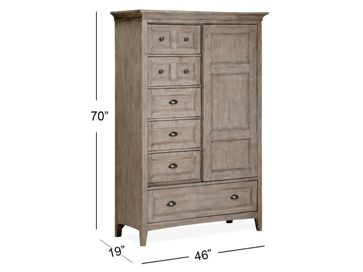 Paxton Place - Wood Door Chest - Dove Tail Gray, photo 4 of 7
