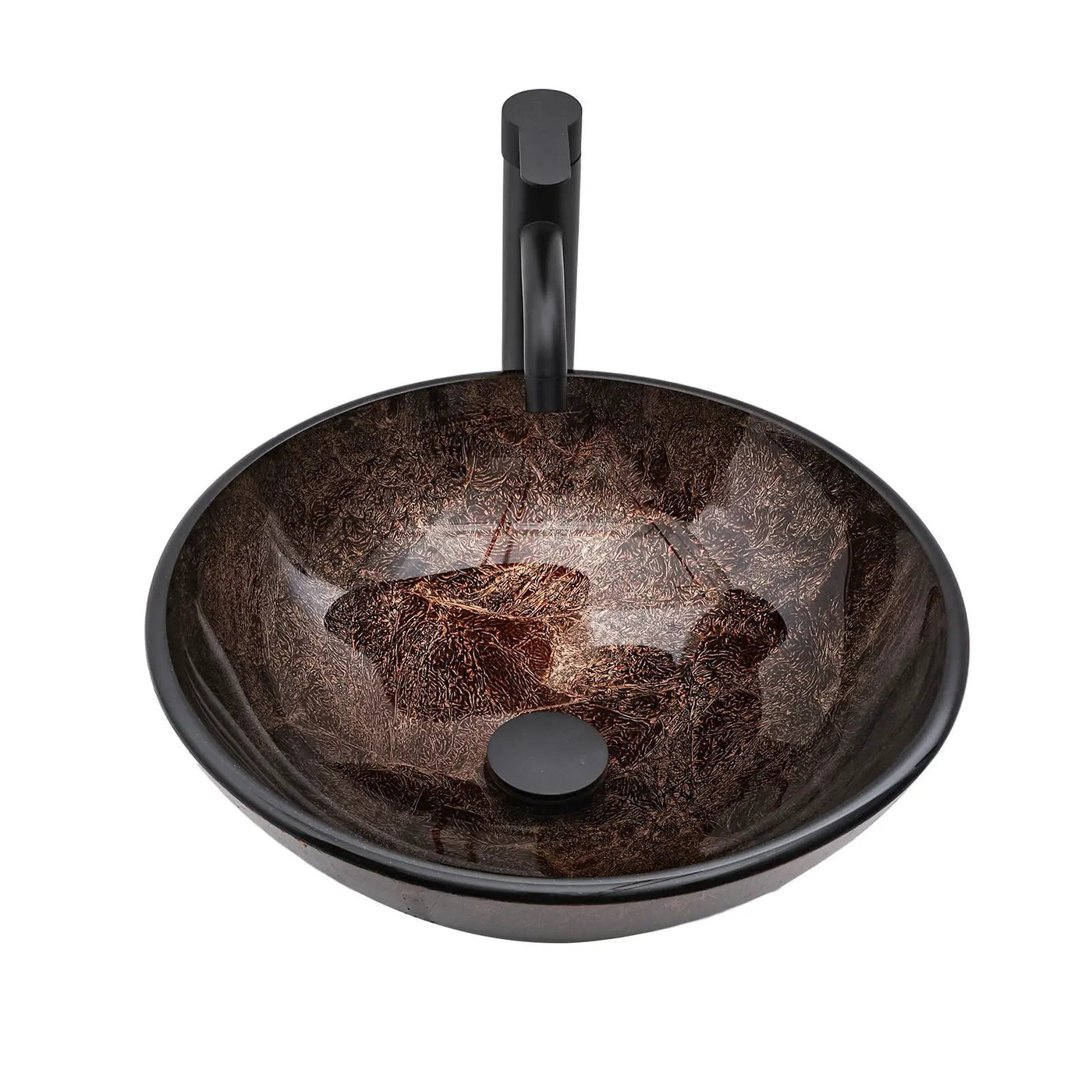 Vessel Sink With Faucet And Pop-Up Drain by HouseOfZazla