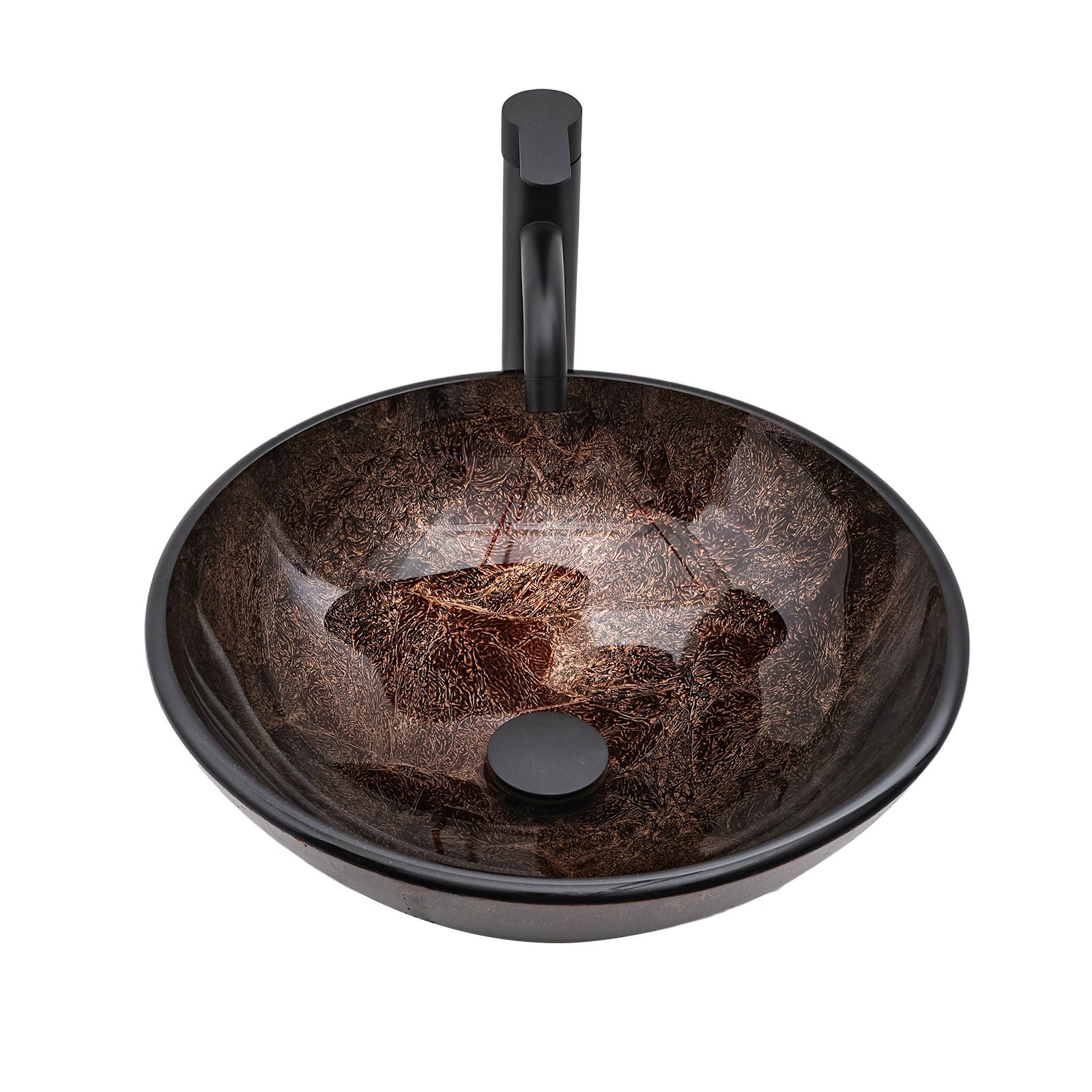 Vessel Sink With Faucet And Pop-Up Drain by HouseOfZazla