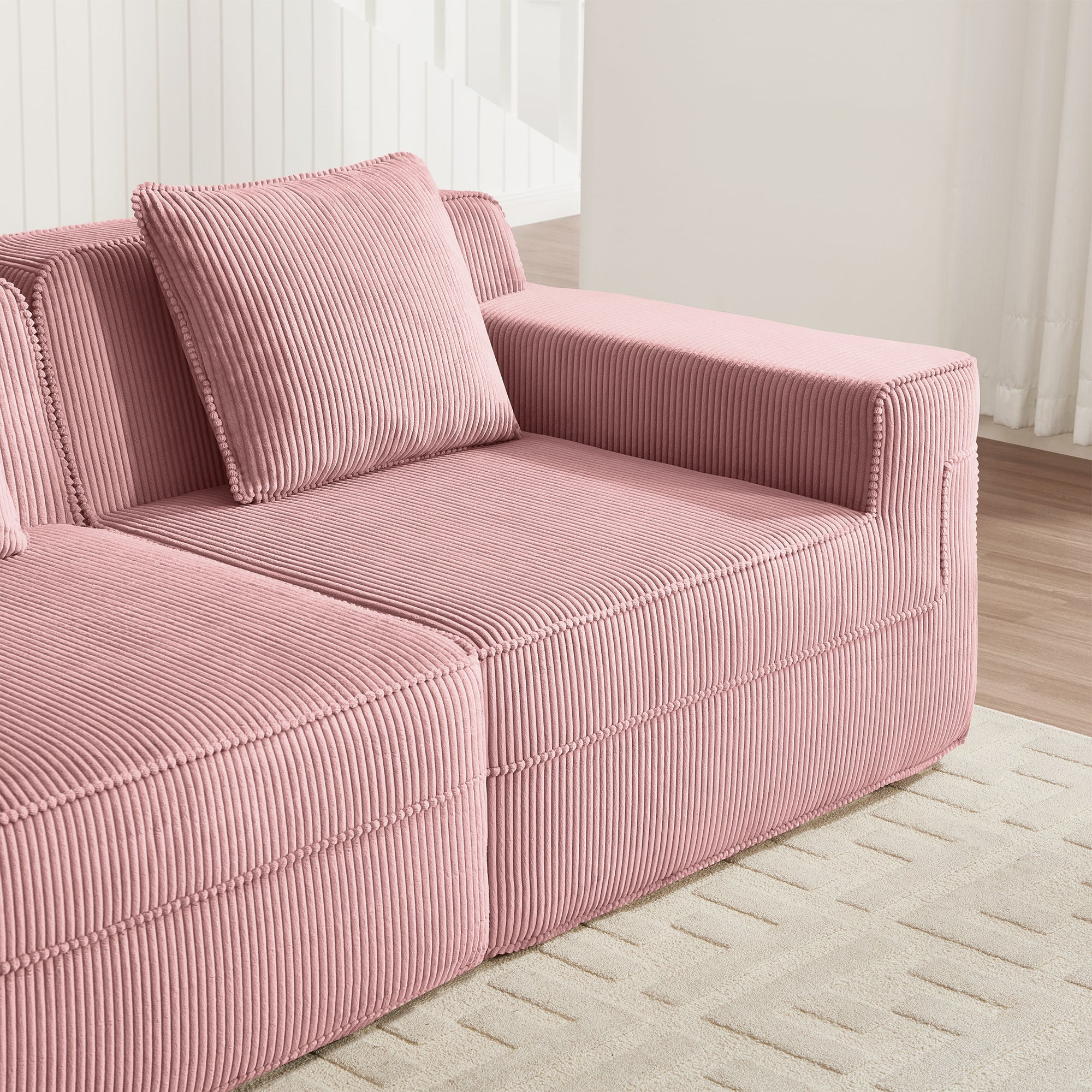 Armless Sofa With Pillow - Pink by HouseOfZazla