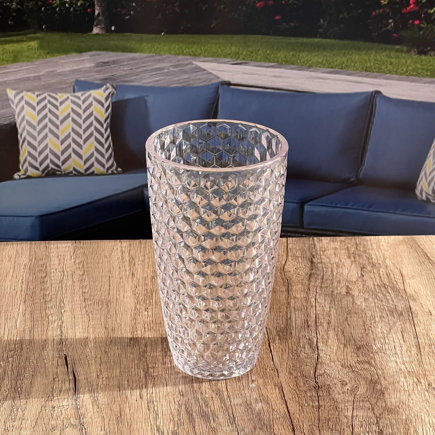 Leading Ware Diamond Cut Acrylic Drinking Glasses (Set of 4) by HouseOfZazla