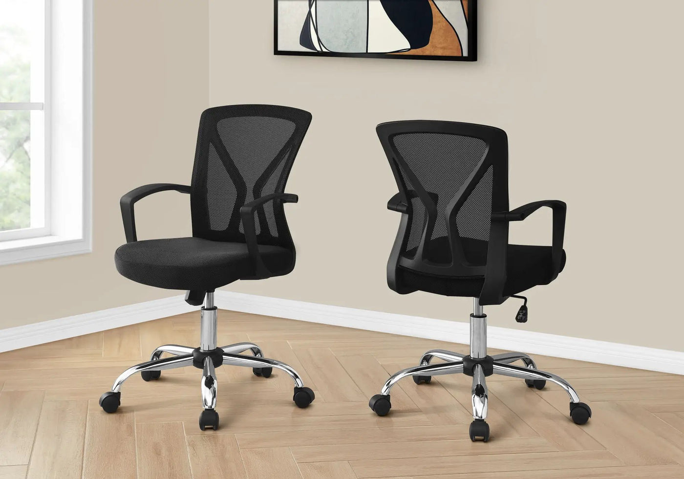 Office Chair with Adjustable Height and Swivel - Ergonomic Contemporary Design by HouseOfZazla
