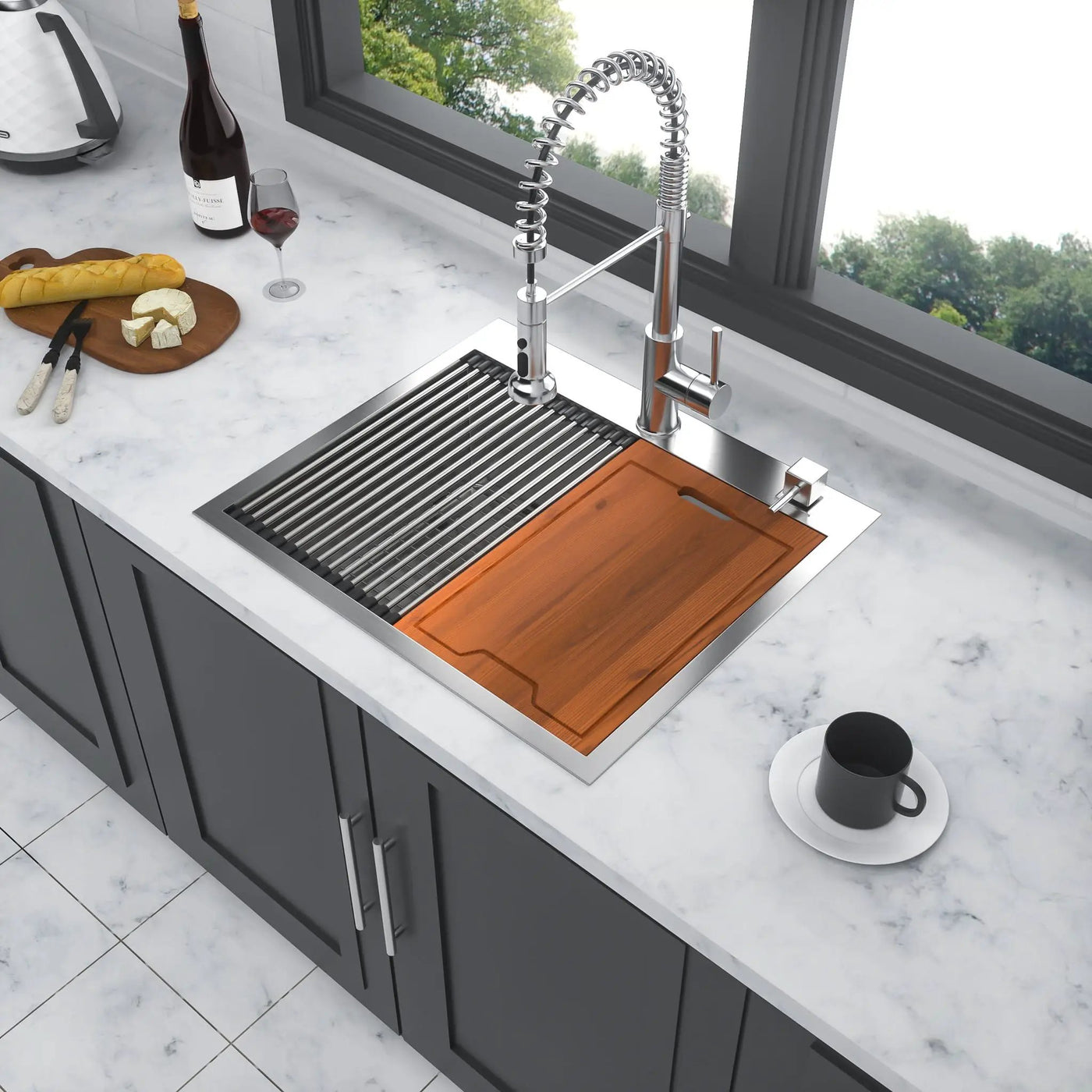 Drop In Kitchen Sink Stainless Steel 16 Gauge by HouseOfZazla