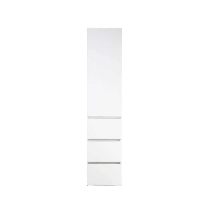 Elise - Slim Modular Closet Cabinet With Drawers - White by HouseOfZazla
