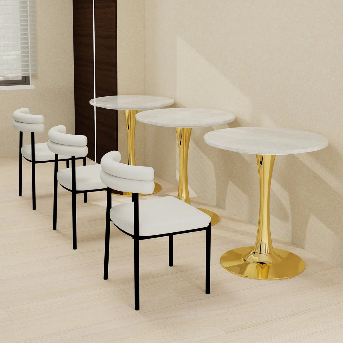 27.6-Inch Round Dining Table by HouseOfZazla