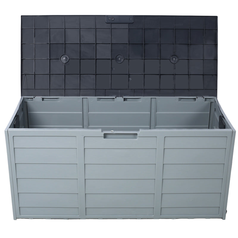 All Weather UV Pool Deck Box Storage Shed Bin with Wheels by HouseOfZazla