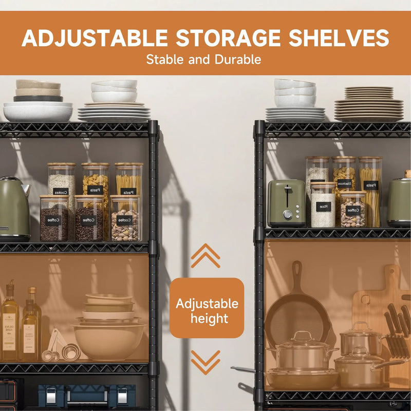 4 Tiers Metal Storage Shelves by HouseOfZazla
