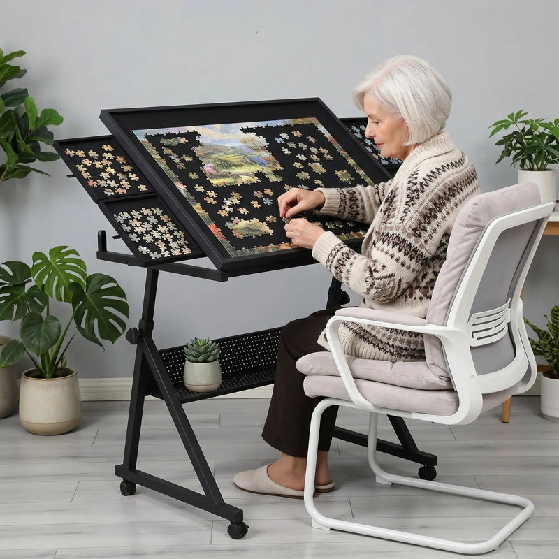 1500 Pieces Jigsaw Puzzle Table Board for Adults by HouseOfZazla