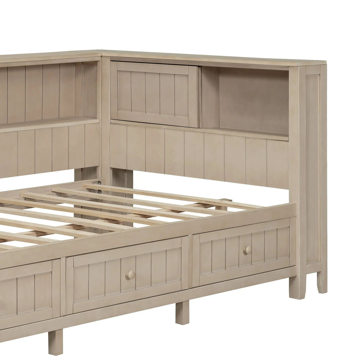 Daybed With Storage Shelves And 3 Drawers by HouseOfZazla