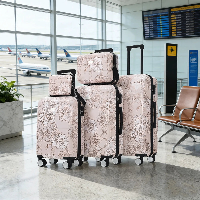 GigaTech 5-Piece PC+ABS Hardside Luggage Set by HouseOfZazla