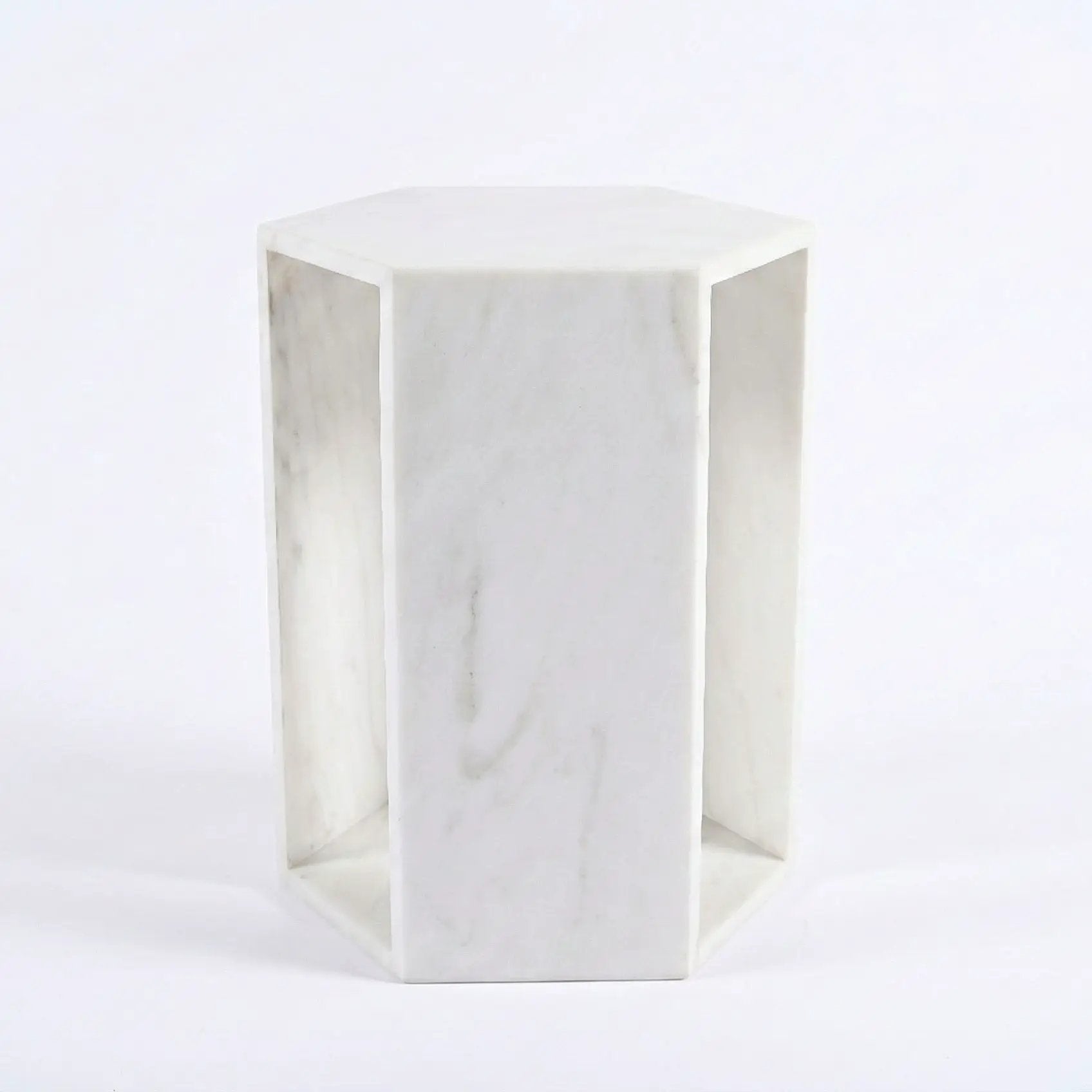 Modern Minimalist Hexagon Side Table by Unique Piece Furniture