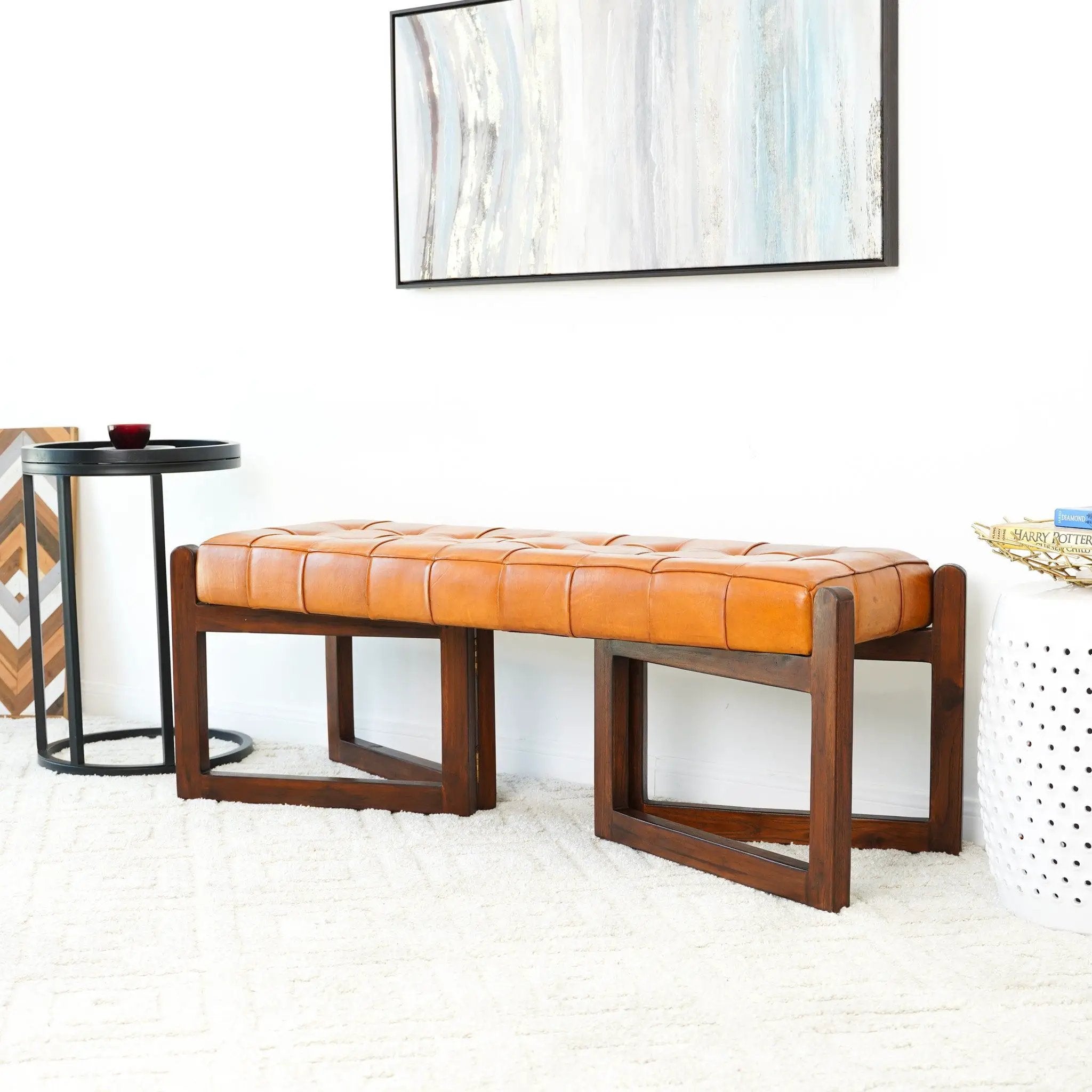 Riley - Bench - Brown / Rustic / Tan by Unique Piece Furniture