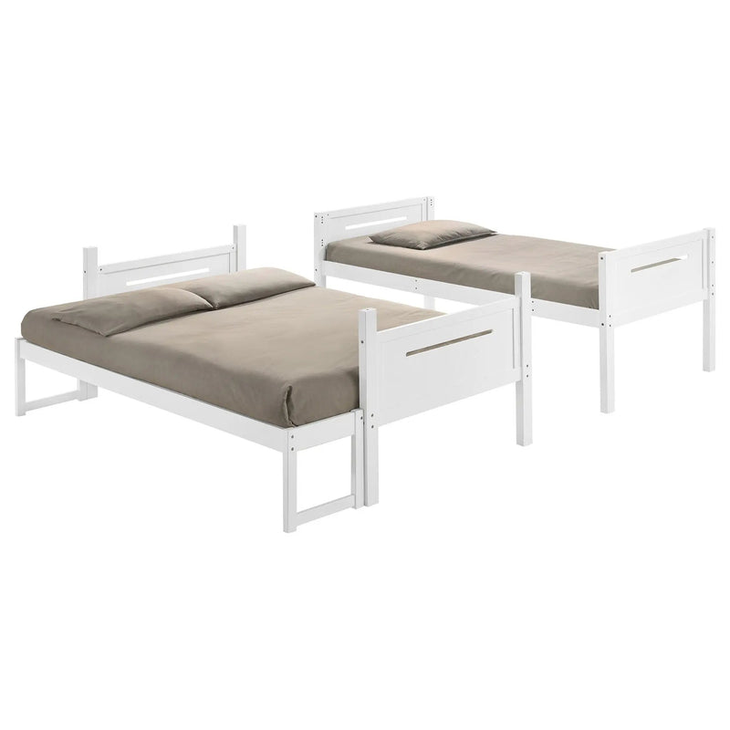 Littleton Wood Twin Over Full Bunk Bed White by Unique Piece Furniture