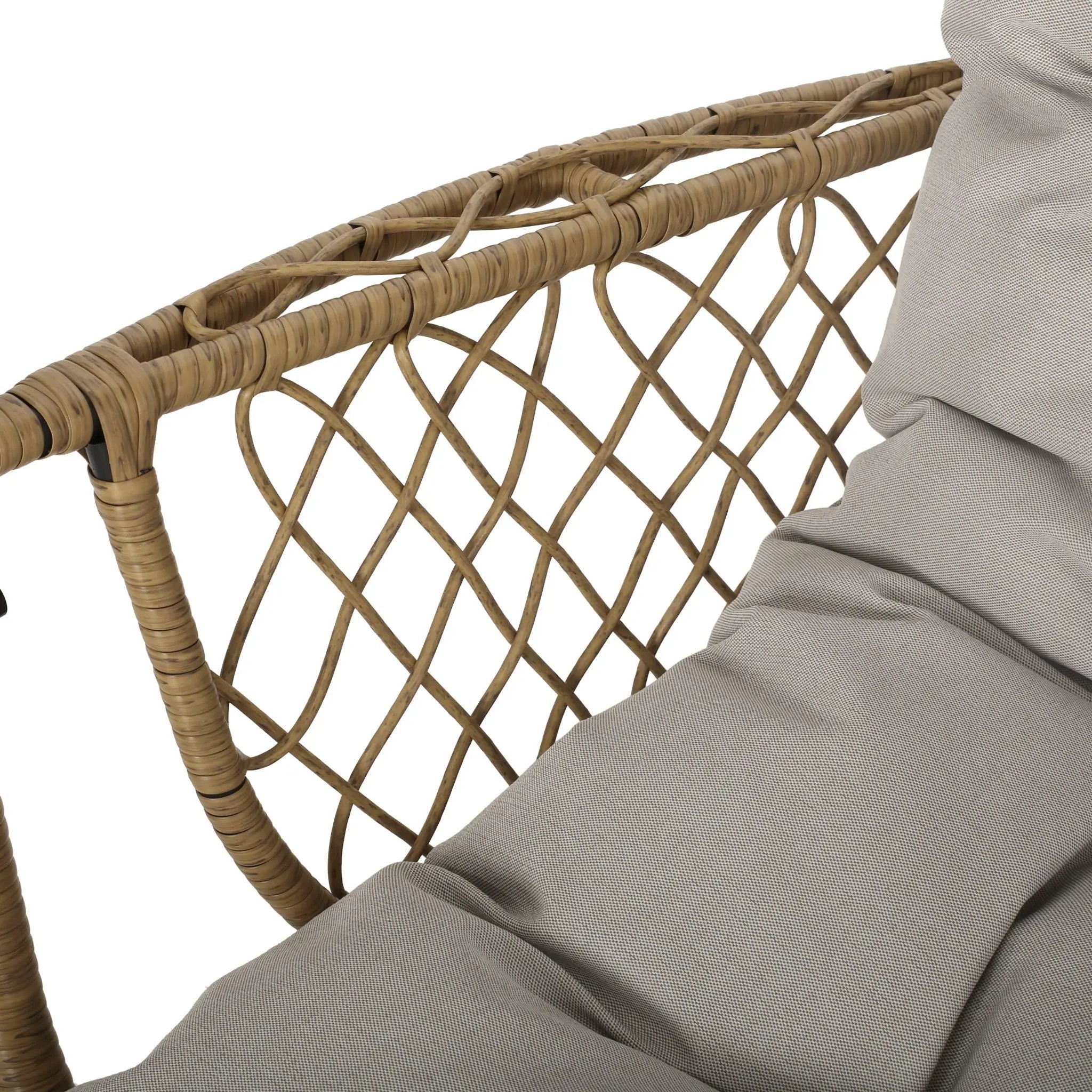 Malia Wicker Hanging Chair With Cushion by HouseOfZazla