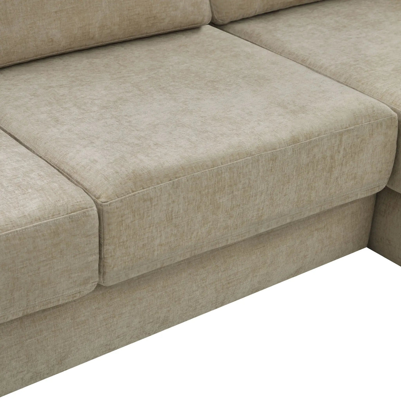 L-Shaped Modular Sofa With Double Layer Cushion by HouseOfZazla