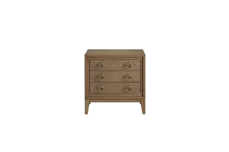 3 Drawer Nightstand With USB - Latte by HouseOfZazla