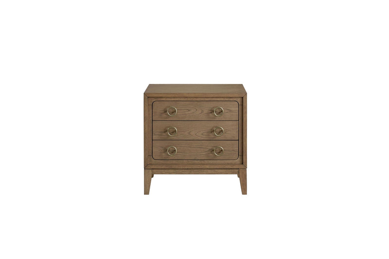 3 Drawer Nightstand With USB - Latte, photo 3 of 8