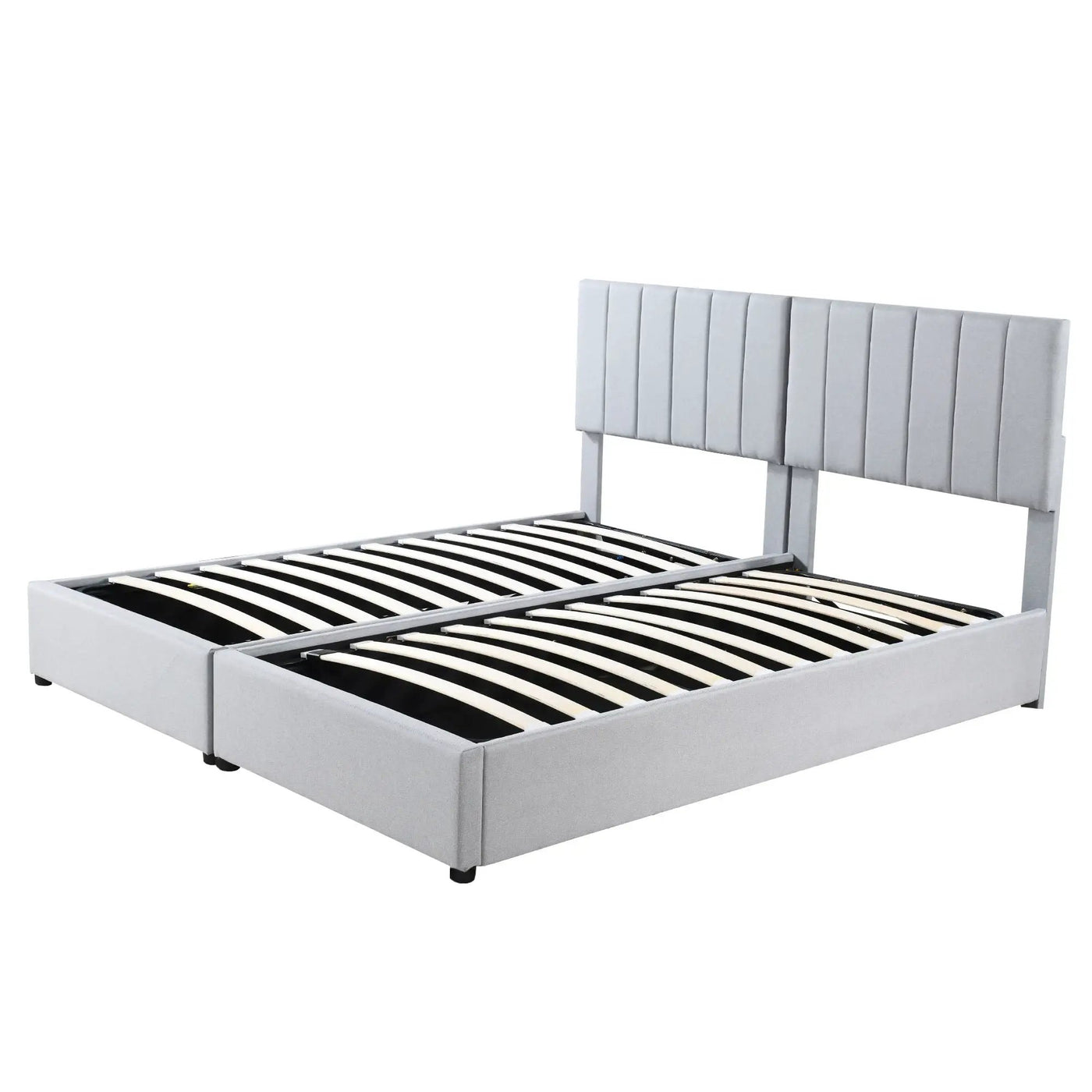 Upholstered Platform Bed With A Hydraulic Storage System by HouseOfZazla