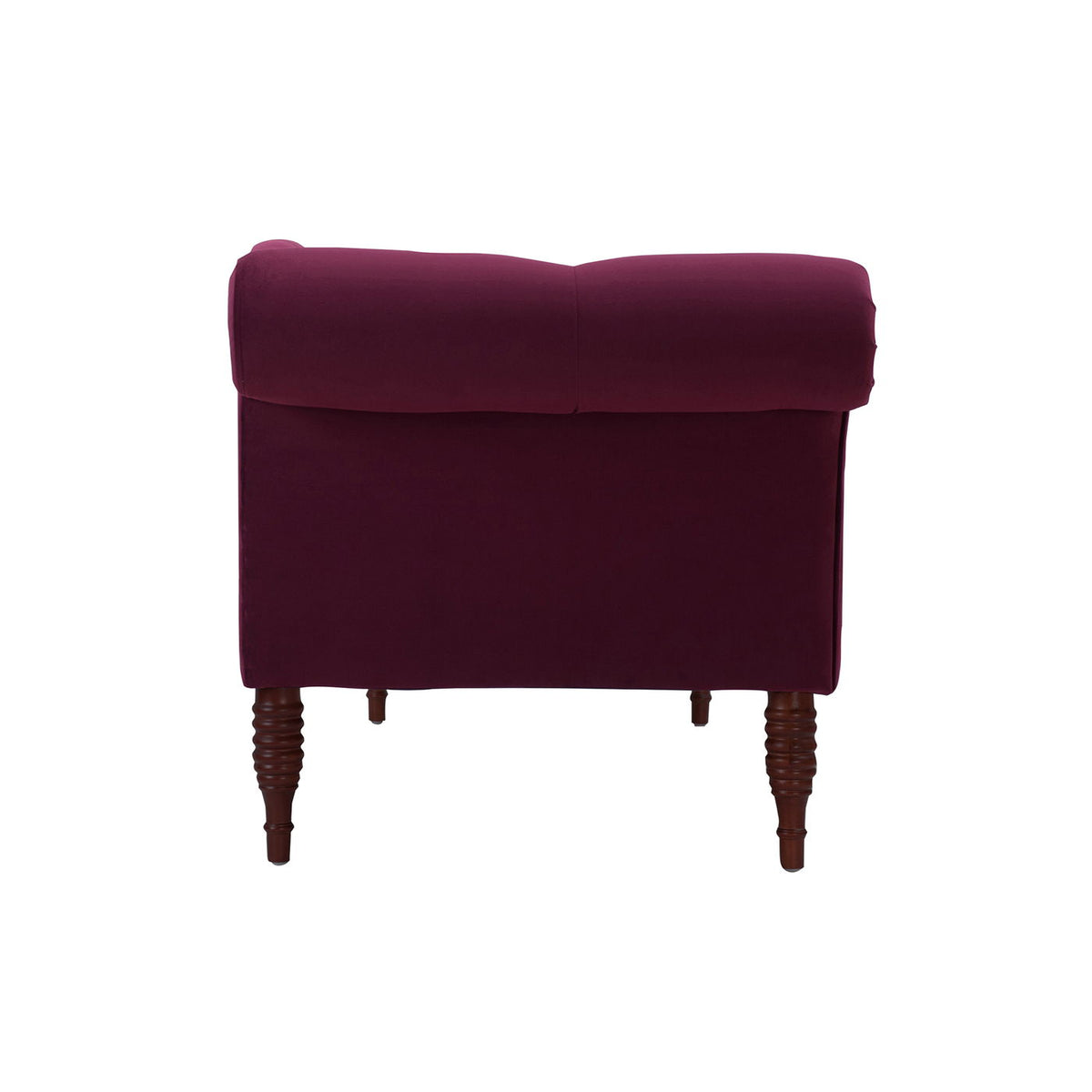 Tufted Roll Arm Chaise Lounge with Premium Foam - Dark Red, Dark Green, Blue, Pink, photo 21 of 39